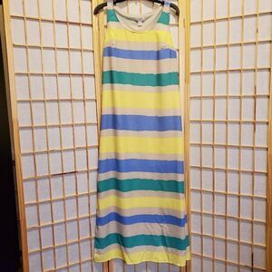 Ann Taylor Loft Lined Striped Vented Dress Sz S